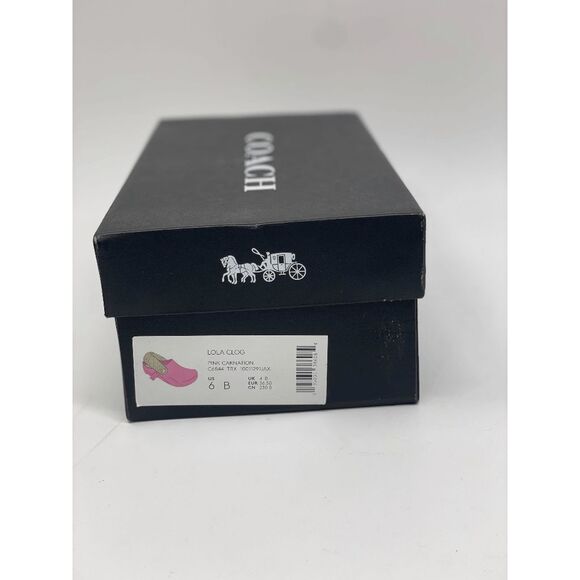 COACH Women's Lola Clog Flats - Pink Carnation 6B - Picture 6 of 7